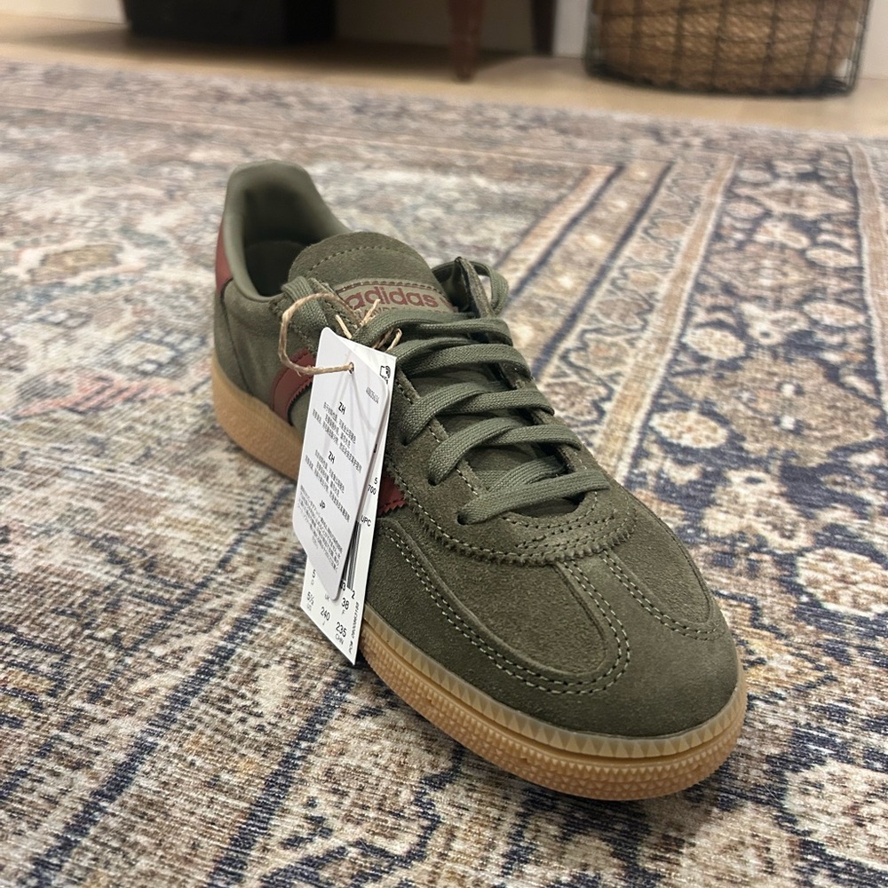 Adidas Spezial Olive and Maroon Suede Shoes - Picture 8 of 8